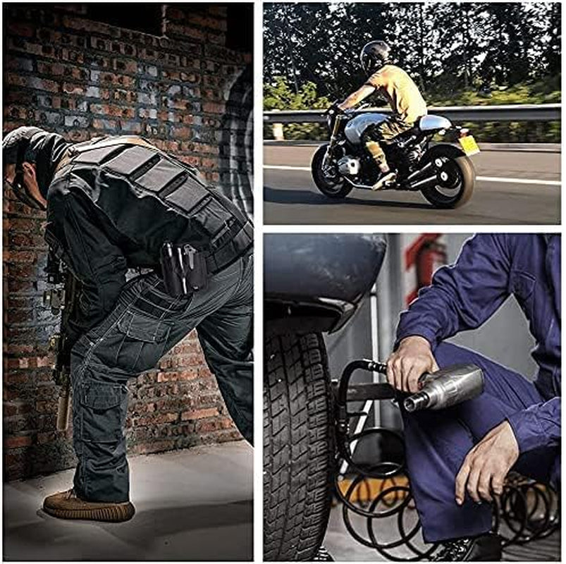 PJ19 Multitool Sheath, EDC Belt Organizer Sheath for Men, Leather Sheath for Men, Leather Flashlight Holster for Belt, Pen Holder for Tactical Pen