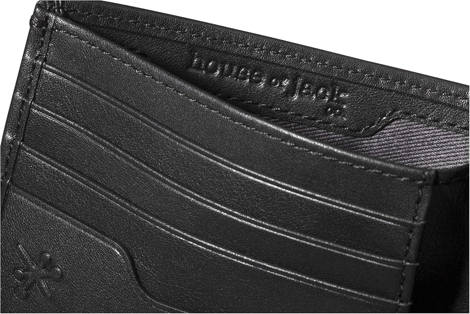 Eastwood Trifold Wallet for Men, RFID Blocking, Double Bill Compartment, Full Grain Cowhide Leather Wallet, Black